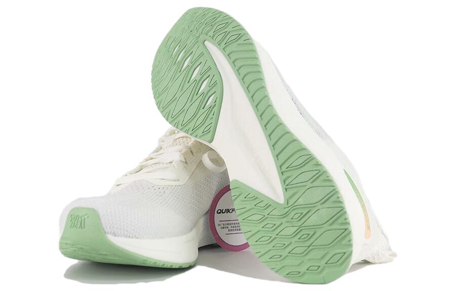 361° Cushioning Slip Resistant Abrasion Resistant Low top Running Shoes Women’s White Green