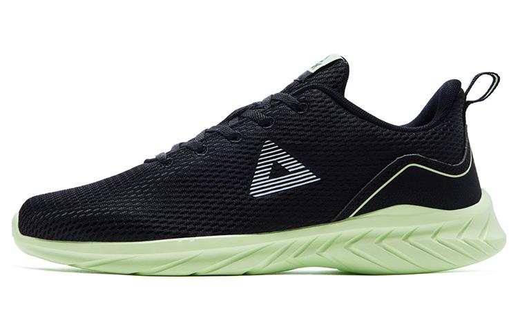 PEAK Qingyi Slip Resistant, Abrasion Resistant, Breathable Low top Running Shoes Men's Black Sprout Green