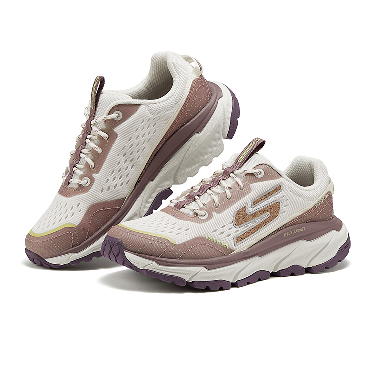 Skechers D’LUX JOURNEY Abrasion Resistant Low top Casual Running Shoes Women’s Beige Brown