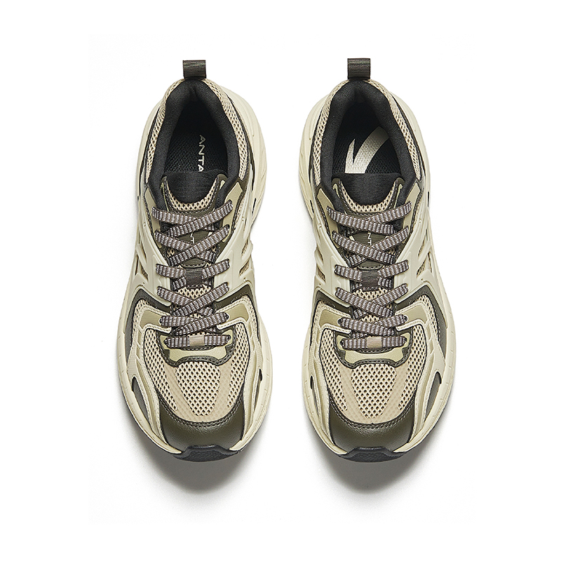 Anta Lightweight Low top Casual Running Shoes Men’s Beige Brown