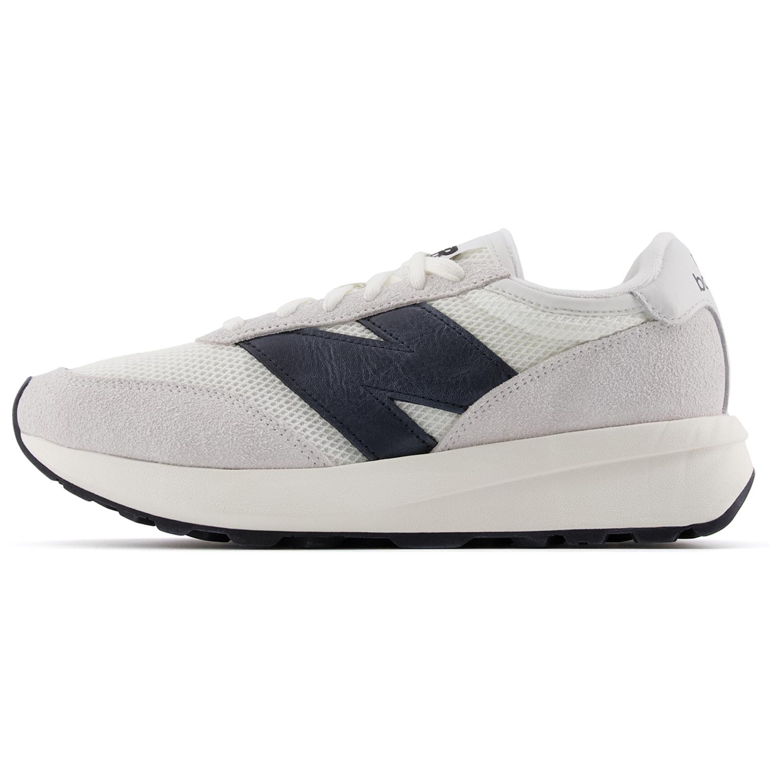 New Balance x Niko And … 370 Comfortable Textile, Split Cow Leather Low top Running Shoes Unisex Gray White