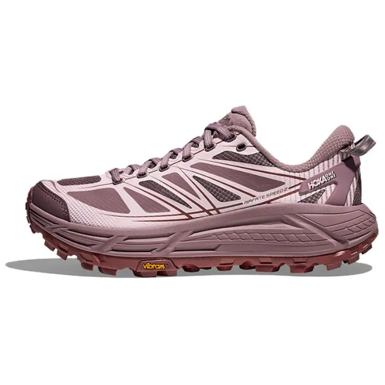 HOKA ONE ONE Mafate Speed 2 Textile, Synthetic Leather Breathable Low top CMEVA Vulcanized EVA/VIBRAM®
