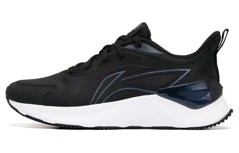 Li Ning YueYing 3.0 Cushioning Abrasion Resistant Breathable Low top Running Shoes Women's Black Silver