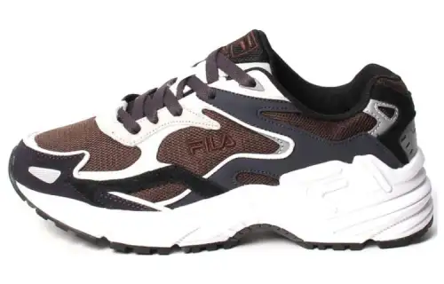 FILA Catapult Comfortable Cushioning Low top Running Shoes Unisex White Brown