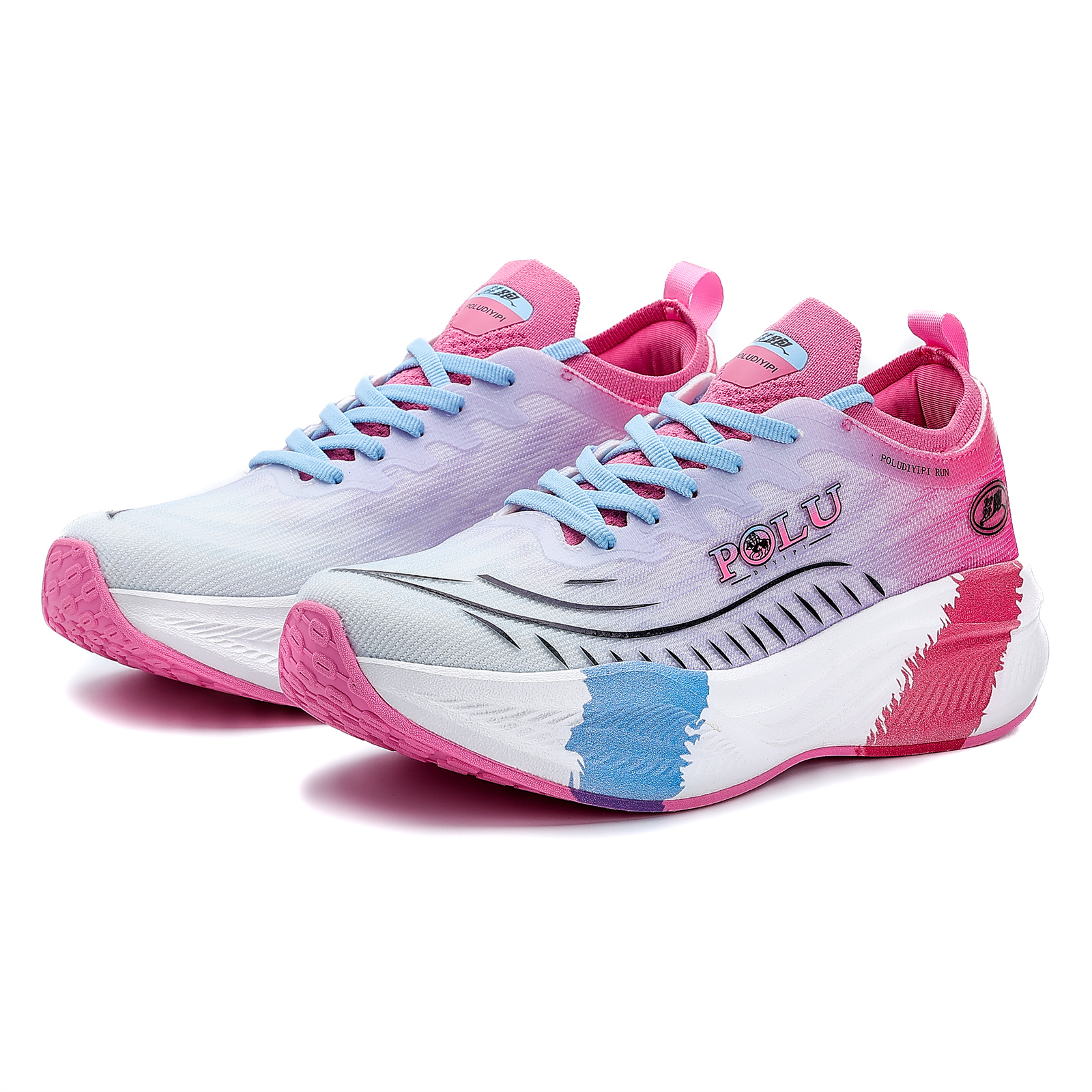 POLUDIYIPI Run GT3.0 PRO Breathable Impact Resistant Lightweight Rebound Low top Carbon Plate Sprint Racing
