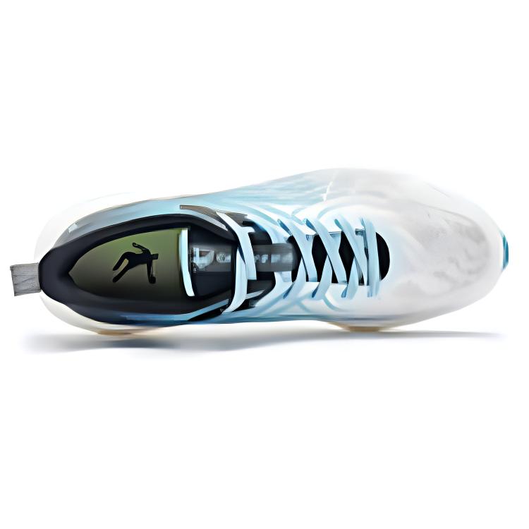 QIAODAN Abrasion Resistant Slip Resistant Low top Casual Running Shoes Men’s White Blue