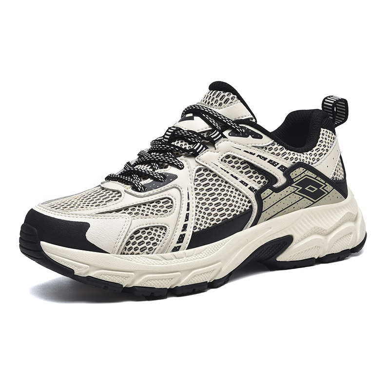 LOTTO Cushioning Slip Resistant Abrasion Resistant Low top Running Shoes Women’s Beige/Black