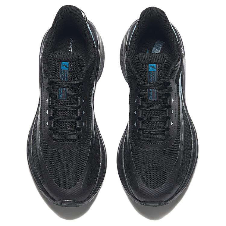 CHAOJIANTA Fabric Slip Resistant Abrasion Resistant Low top Casual Running Shoes Men’s Black Blue