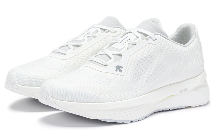 DESCENTE ENERZITE FLUID Mesh Cushioning Low top Casual Running Shoes Men’s White