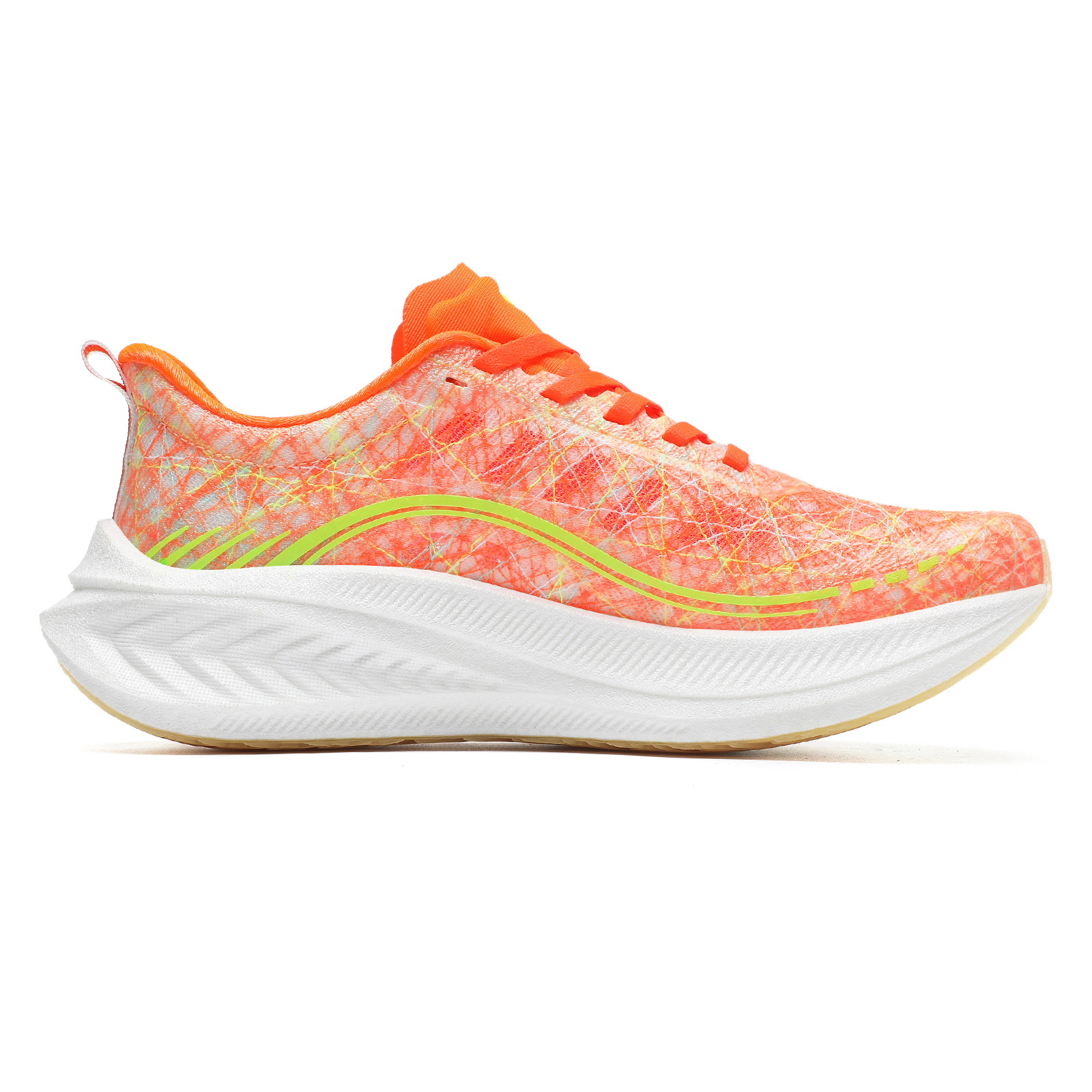 TREEPERI Running Shoes Unisex Low Top Orange/Yellow/White