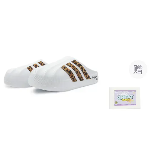Adidas Originals AdiFOM SUPERSTAR MULE EVA Slip Resistant Closed Toe Slippers Unisex White