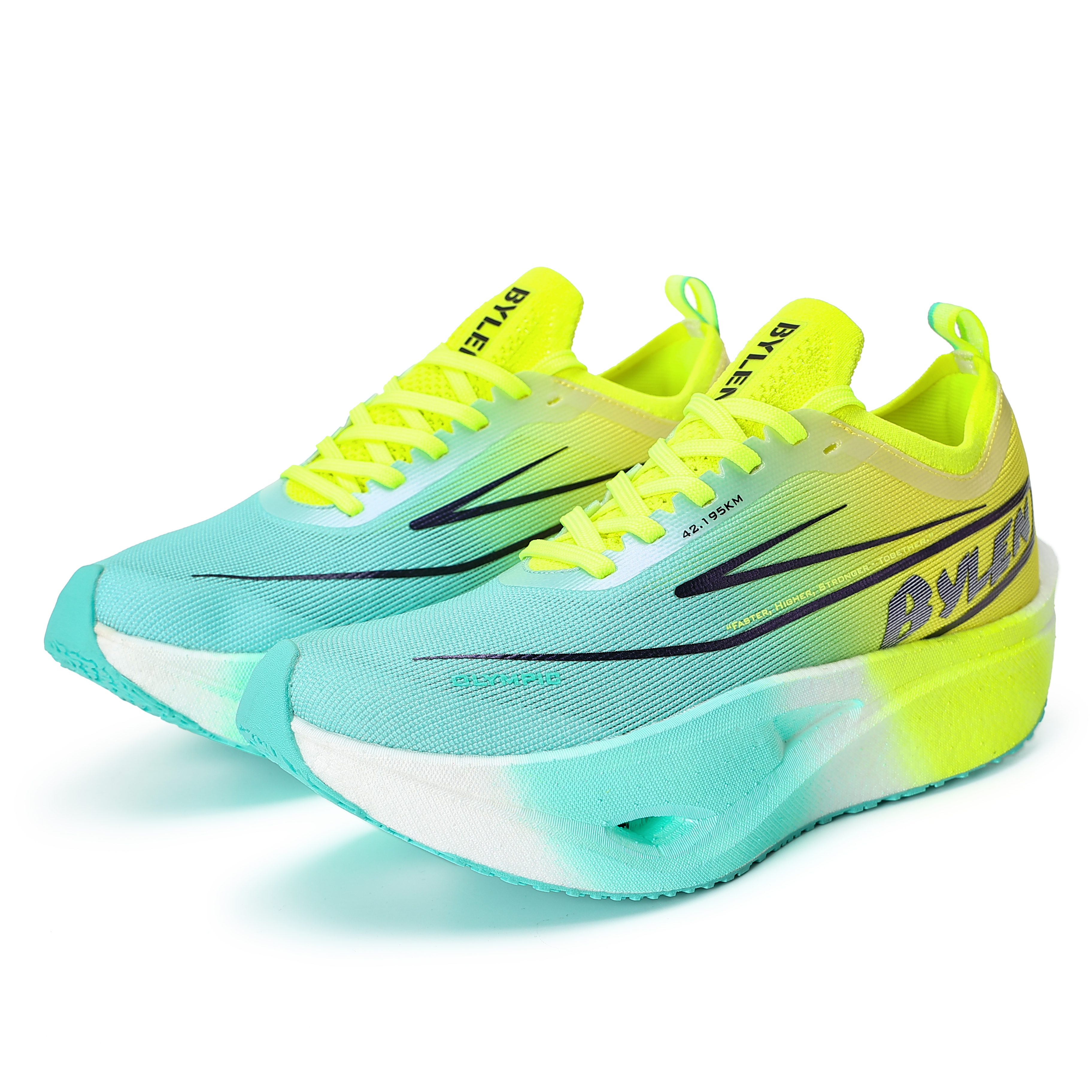 BYLEN Running Shoes Unisex Low Top Tranquil Green