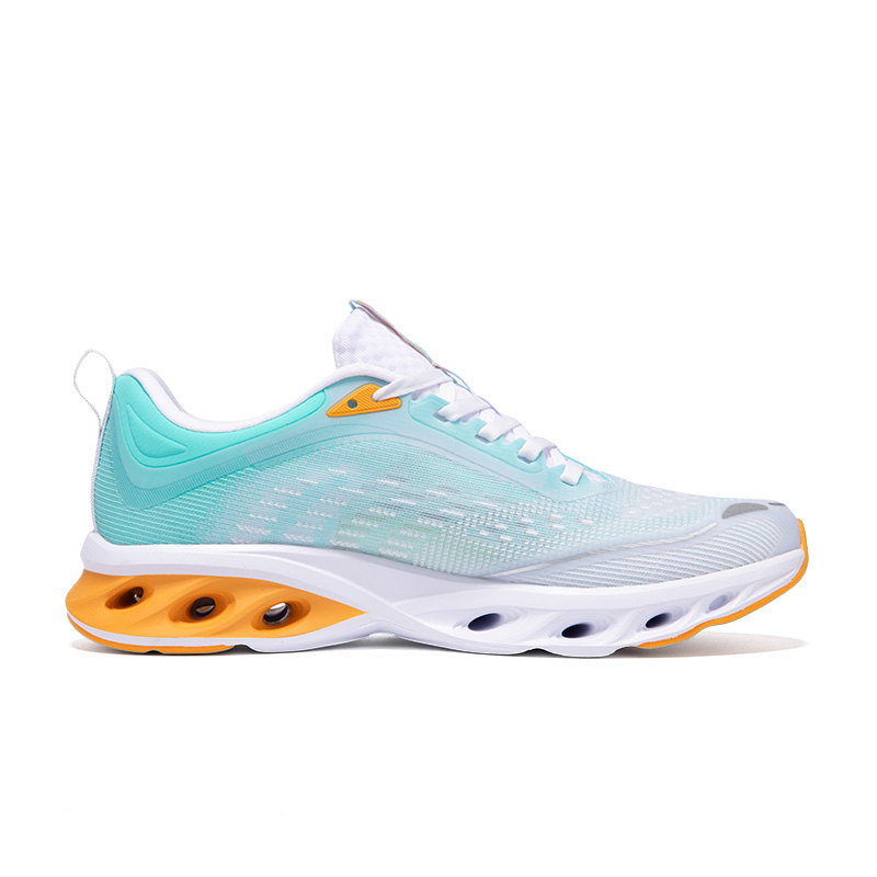 XTEP Cushioning Slip Resistant Breathable Low top Casual Running Shoes Men’s White Blue