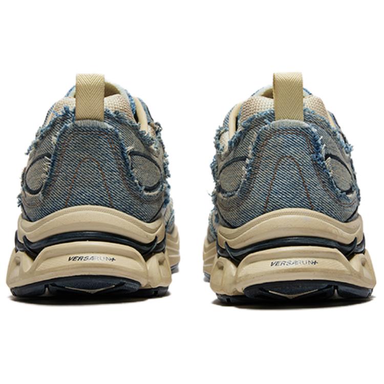 Lee x Saucony GRID FUSION Running Shoes Unisex Denim Blue Ecru