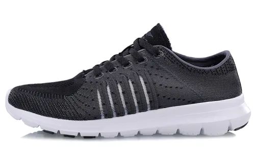 Li Ning Fabric Cushioning Slip Resistant Abrasion Resistant Breathable Lightweight Low top Running Shoes Women's