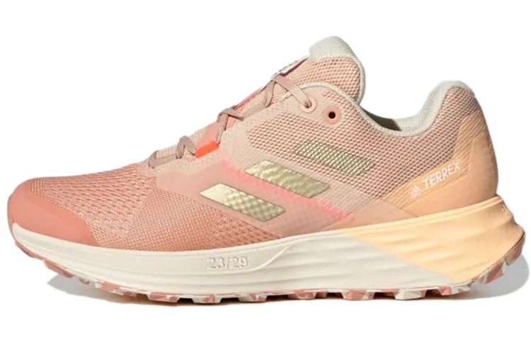 Adidas Terrex Two Flow Mesh Athleisure Abrasion Resistant Low top Running Shoes Women's Pink Gold