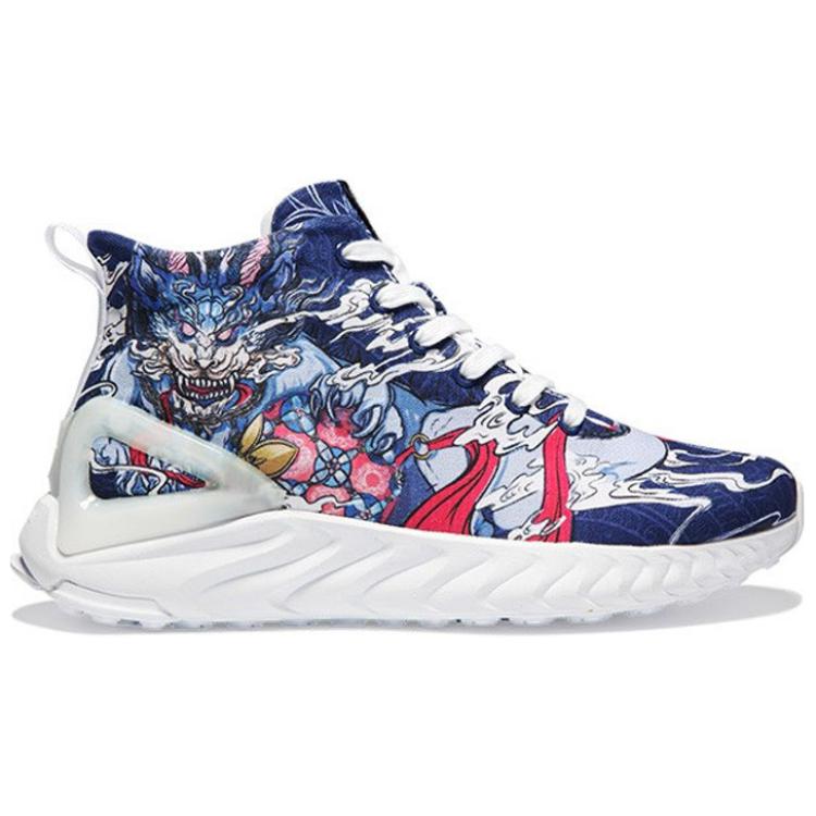 IDX x PEAK Mid top Running Shoes Unisex White Blue