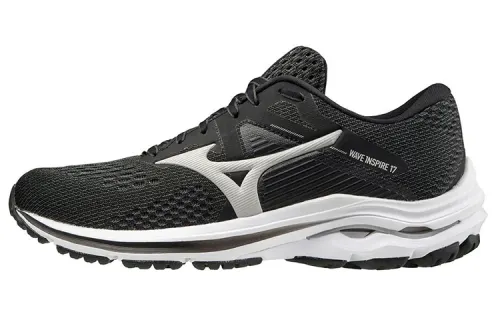 Mizuno Wave Inspire 17 Running Shoes Women's Low Top Black/White