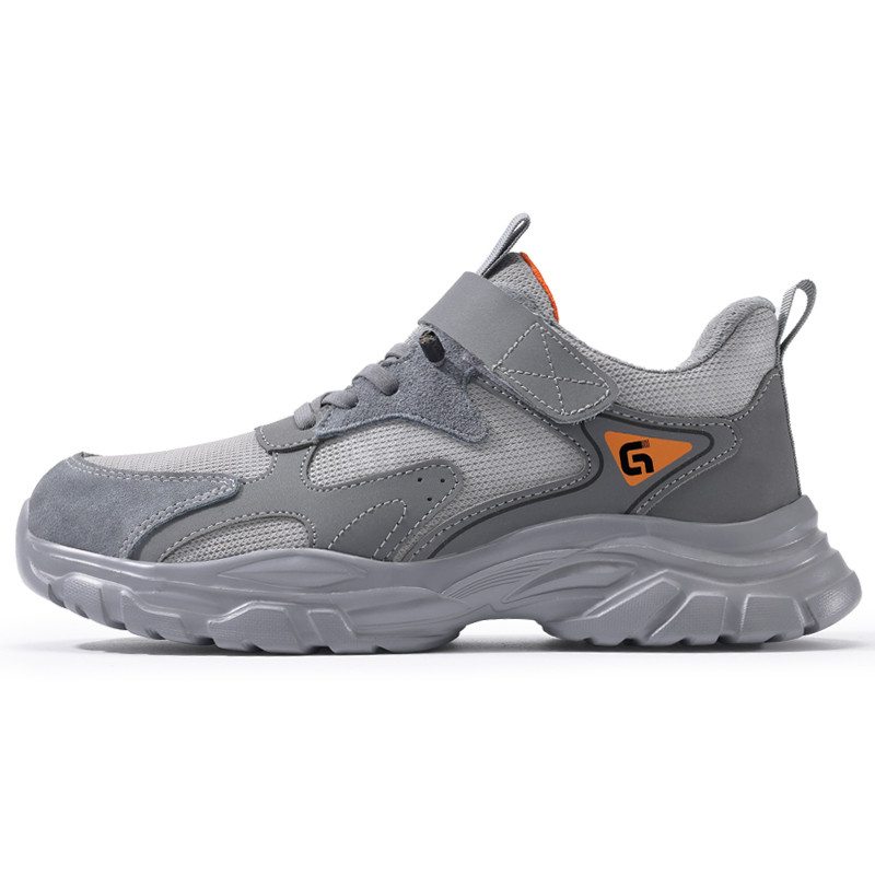 GUYISA Support Impact Resistant Lightweight Support Impact Resistant Lightweight Low top Outdoor Shoes Men’s Gray