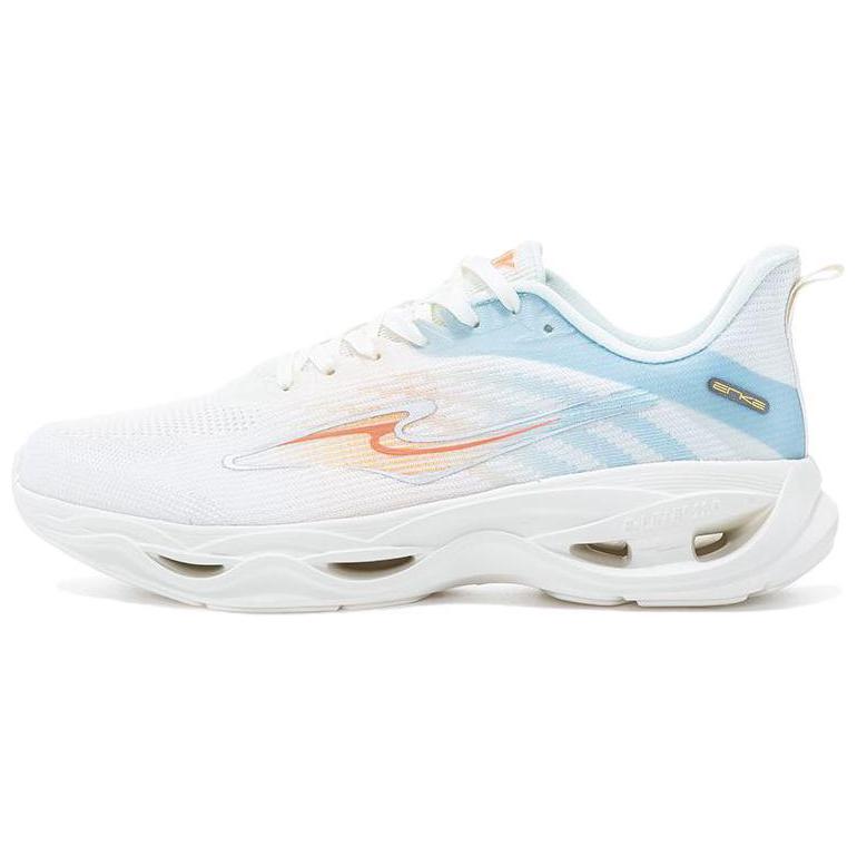 Erke Abrasion Resistant Abrasion Resistant Low top Running Shoes Men’s White Orange