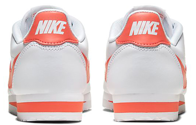 Женские кроссовки Nike Cortez Leather (бело-розовый) — фото 5