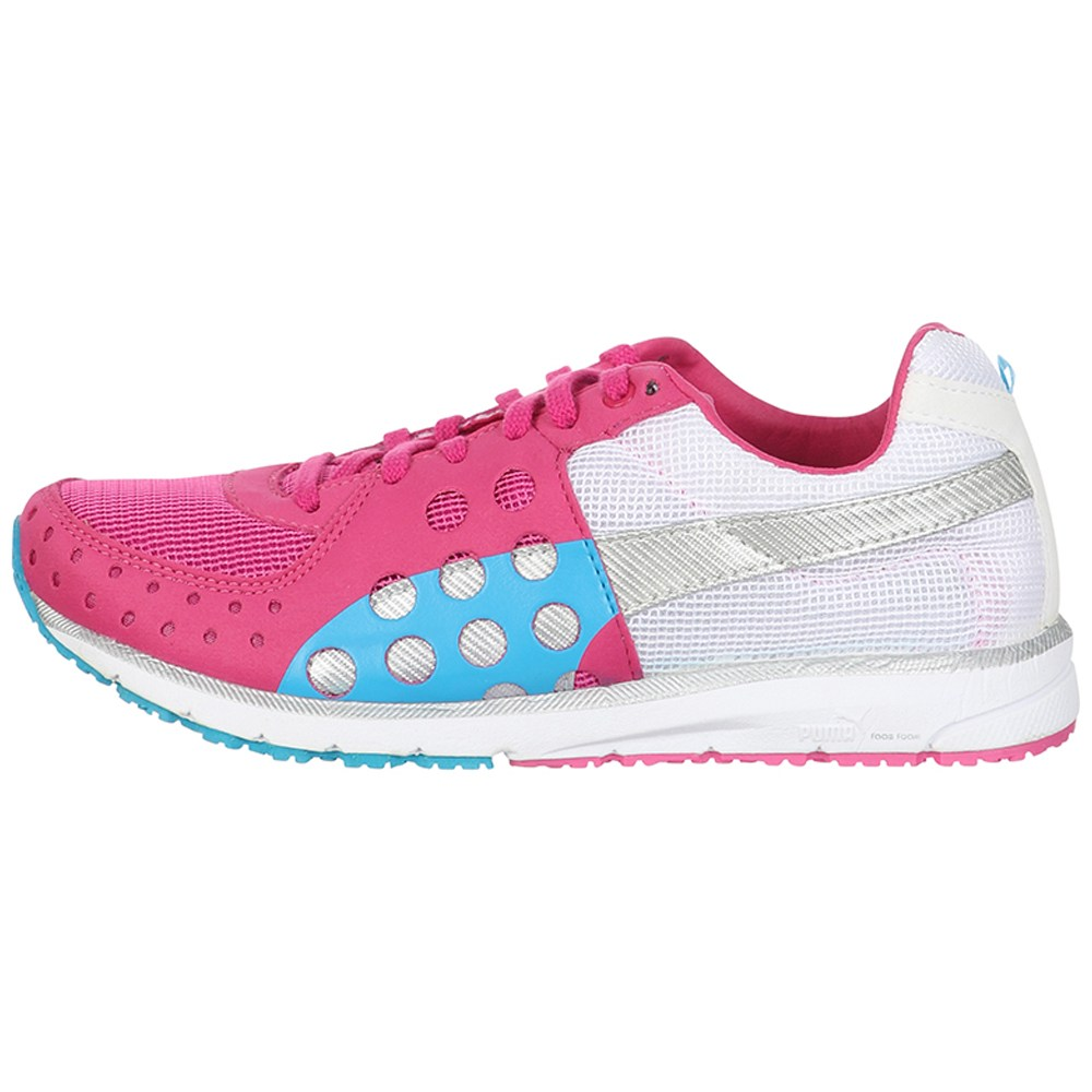 PUMA Faas 300 Leather Slip Resistant Abrasion Resistant Low top Running Shoes Women's Pink White