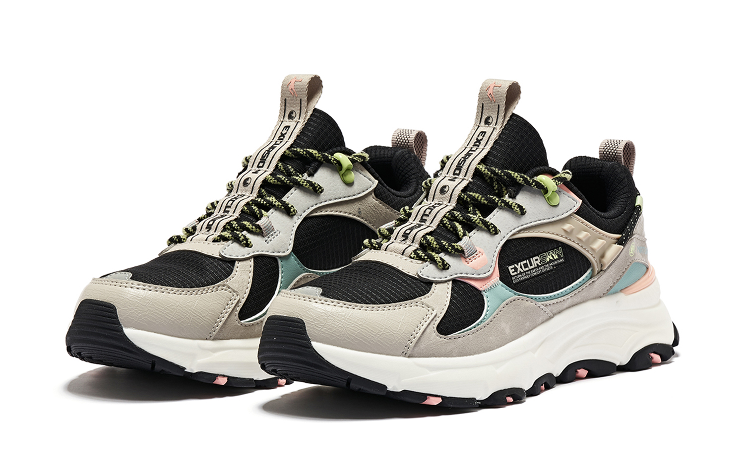 QIAODAN Comfortable Cushioning Slip Resistant Cushioning Slip Resistant Low top Running Shoes Women’s Gray Black