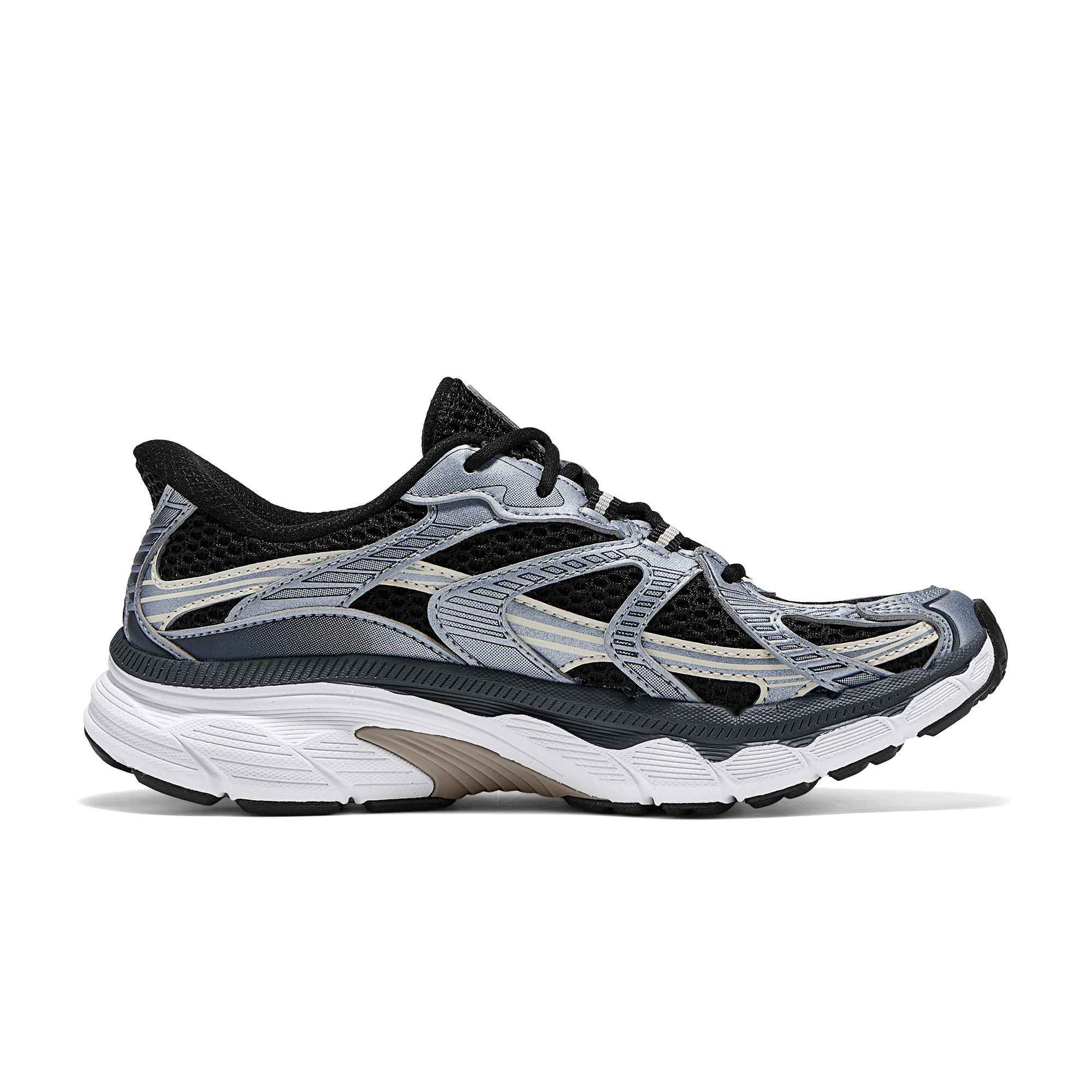 Skechers Women’s GO Mesh, Leather Cushioning Breathable Support Lightweight Low top Casual Running Shoes Women’s Black