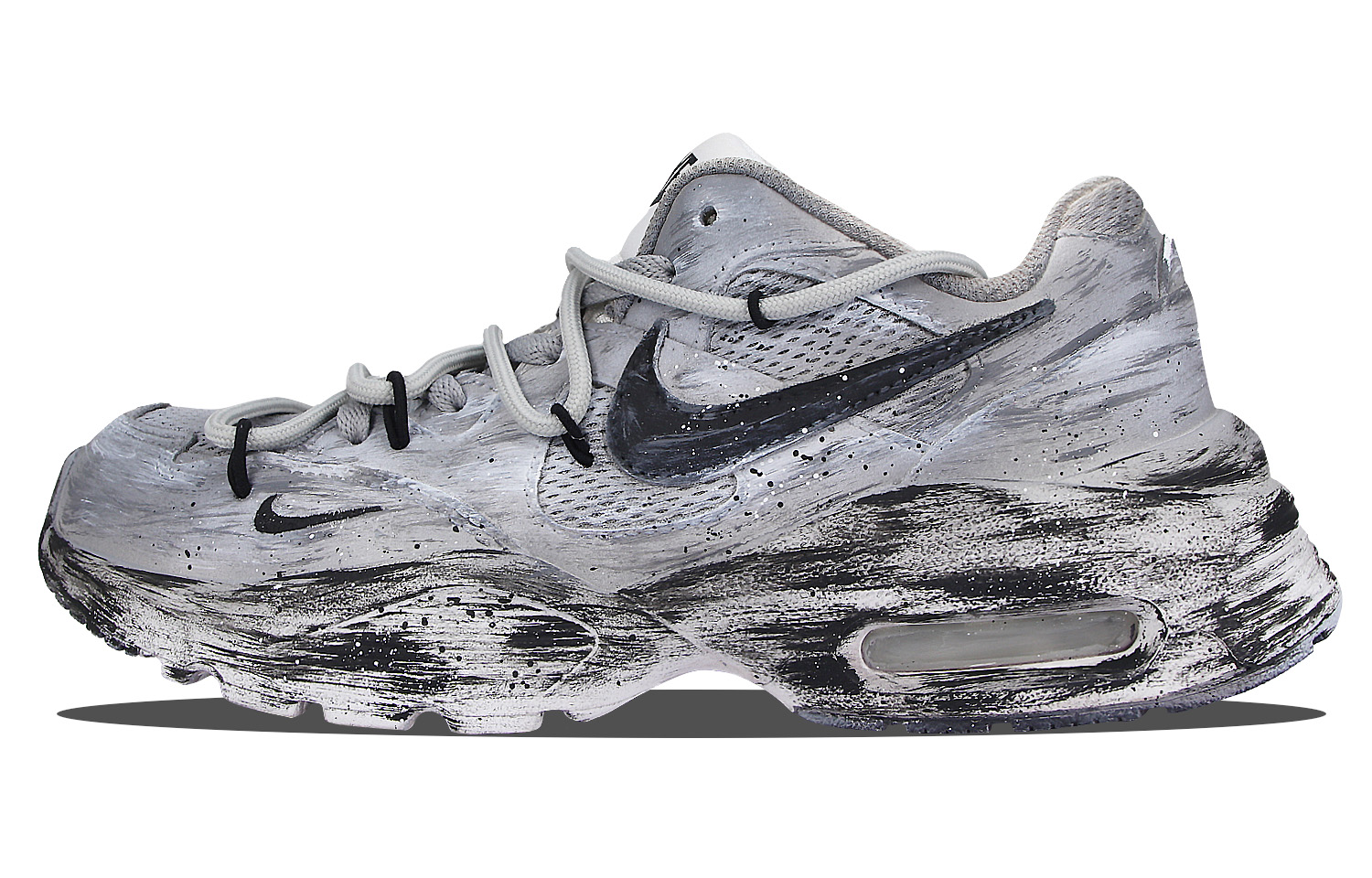 Nike Air Max Fusion Low top Air Cushion Running Shoes Women’s Gray White