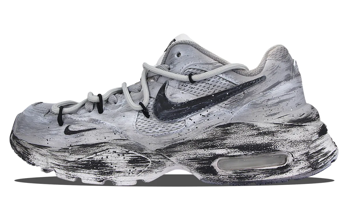 Nike Air Max Fusion Low top Air Cushion Running Shoes Women's Gray White