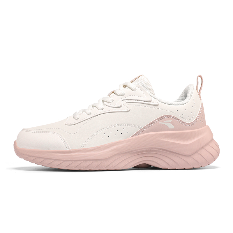 361° Light Bounce Collection Abrasion Resistant Low top Running Shoes Women’s Feather White Fresh Pink