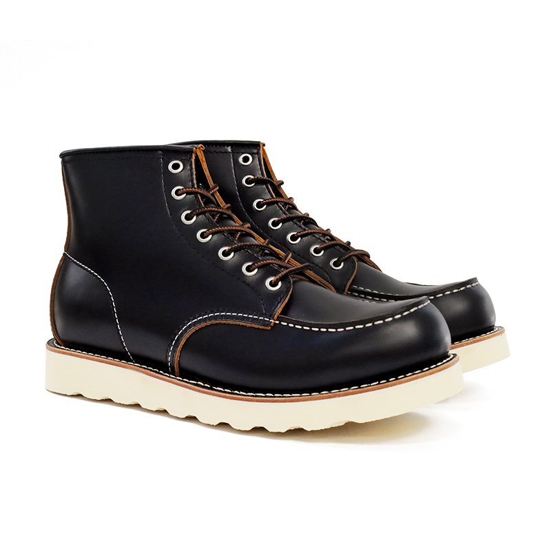 ROCKEY BAND Classic 875 Work Boots Abrasion Resistant Breathable Coverage High top Outdoor Shoes Men’s Black