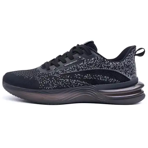 KELME Textile, TPU Cushioning Slip Resistant Abrasion Resistant Breathable Low top Casual Running Shoes Unisex Black