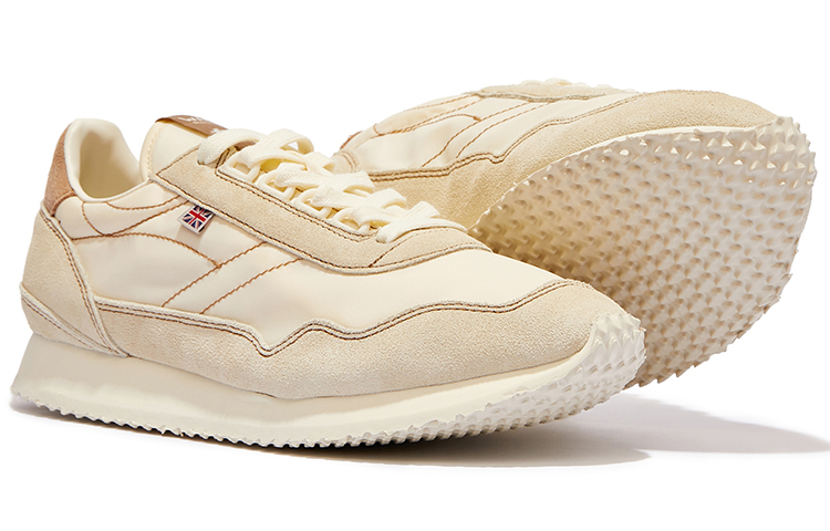 Norman Walsh Leather Low top Running Shoes Unisex Milk Tea