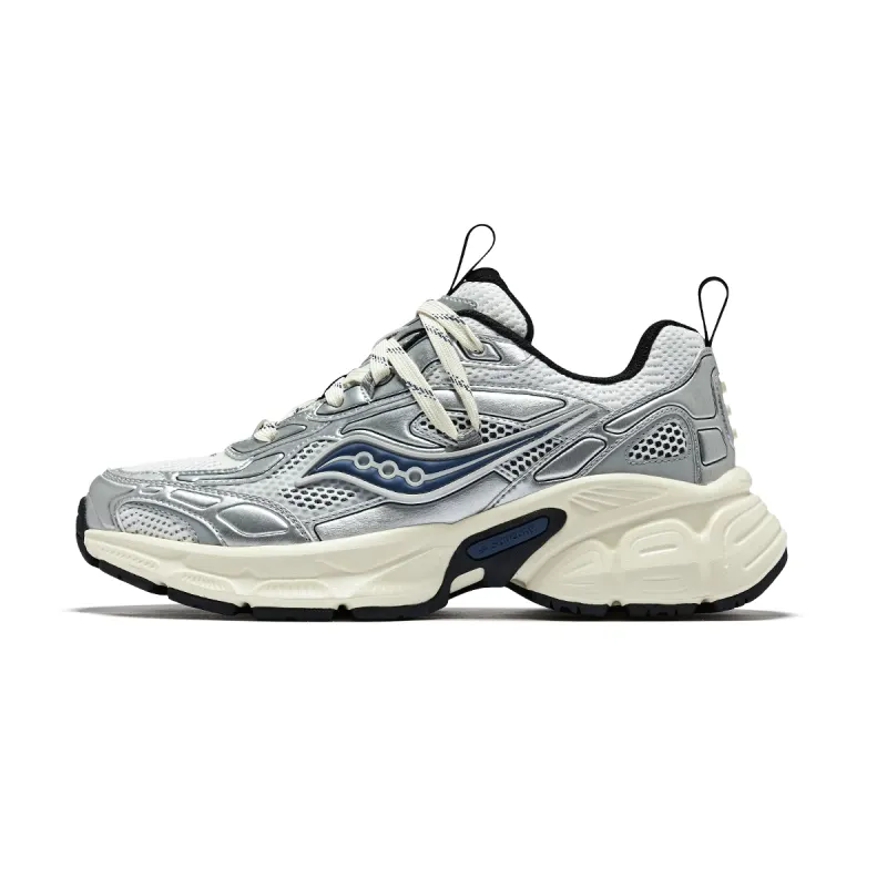 Saucony 2K CAVALRY Casual Training City Commuting Running Shoes Unisex Silver White Blue
