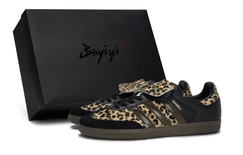 Adidas Originals SAMBA OG Leopard, Special Shoe Box Slip Resistant Abrasion Resistant Slip Resistant Abrasion Resistant