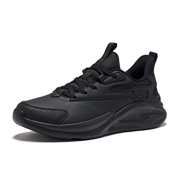 Erke Cushioning Abrasion Resistant Cushioning, Wear Resistant Low top Casual Running Shoes Women’s Jet Black