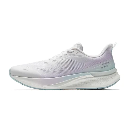 Anta Hydrogen Run 7 Slip Resistant Abrasion Resistant Low top Casual Running Shoes Women's White Purple