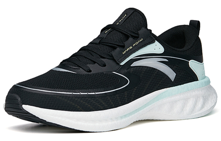 Anta Running Collection Sports Lightweight Breathable Cushioning Low top Running Shoes Women’s Black Blue