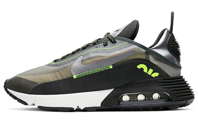 Мужские кроссовки Nike Air Max 2090 (черно-зеленые)
