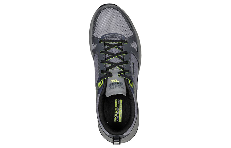 Skechers Go Run Pulse Outdoor Cushioning Abrasion Resistant Waterproof Low top Running Shoes Men’s Charcoal Gray