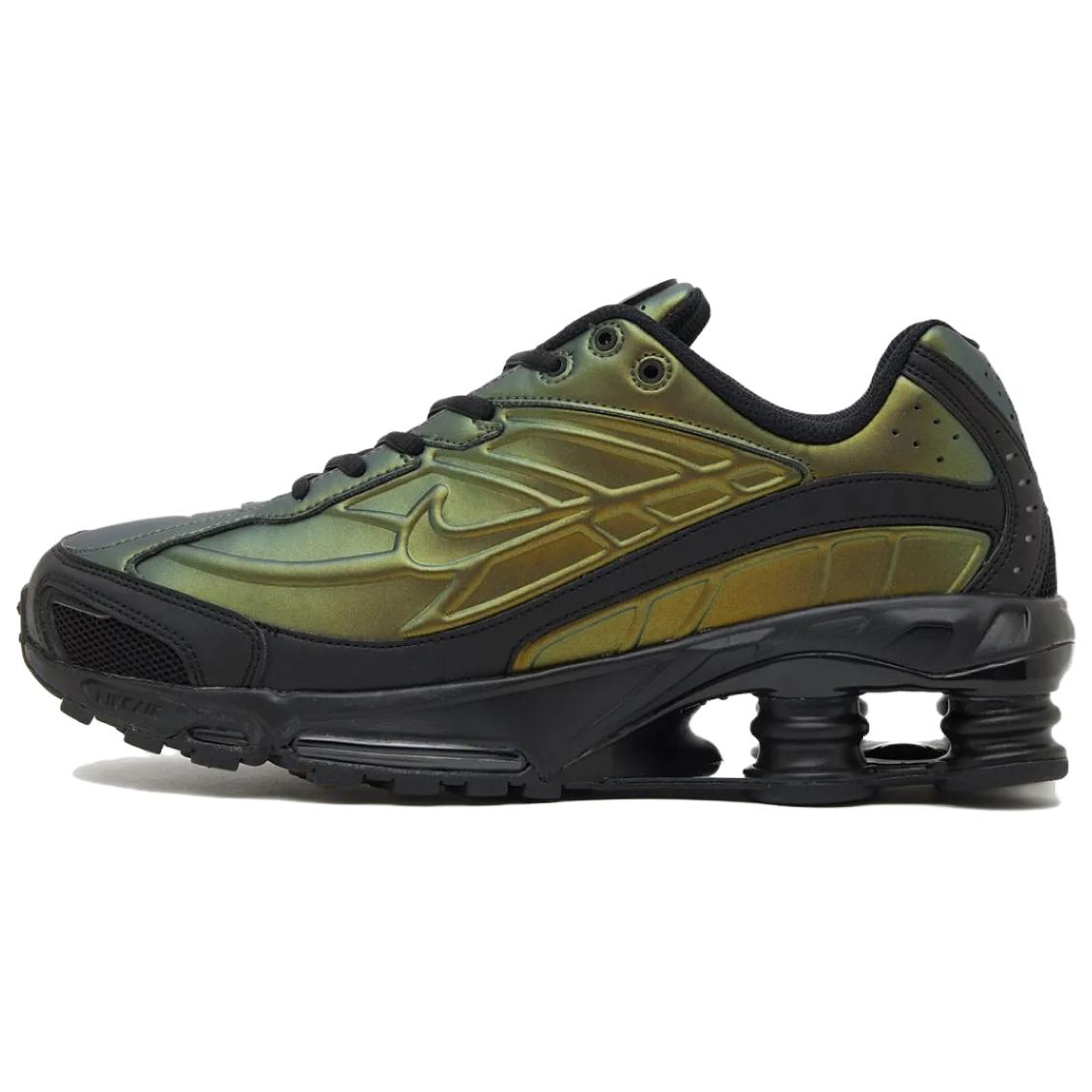 Nike Shox Ride 2 Abrasion Resistant Low top Running Shoes Unisex Green Black