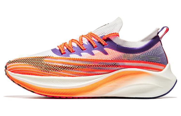 Erke Soft And Comfortable Slip Resistant, Abrasion Resistant, Rebound Low top Running Shoes Women’s Orange Purple