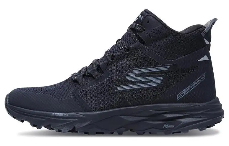 Skechers Go Trail 2 Cushioning Abrasion Resistant High top Running Shoes Men's Black