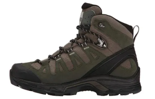 SALOMON Outdoor Shoes Men's High Top Brown/Green