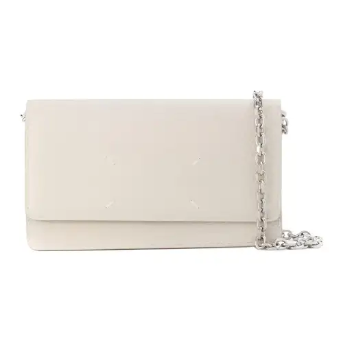 Maison Margiela Calfskin Crossbody Bag, Wallet Women's White