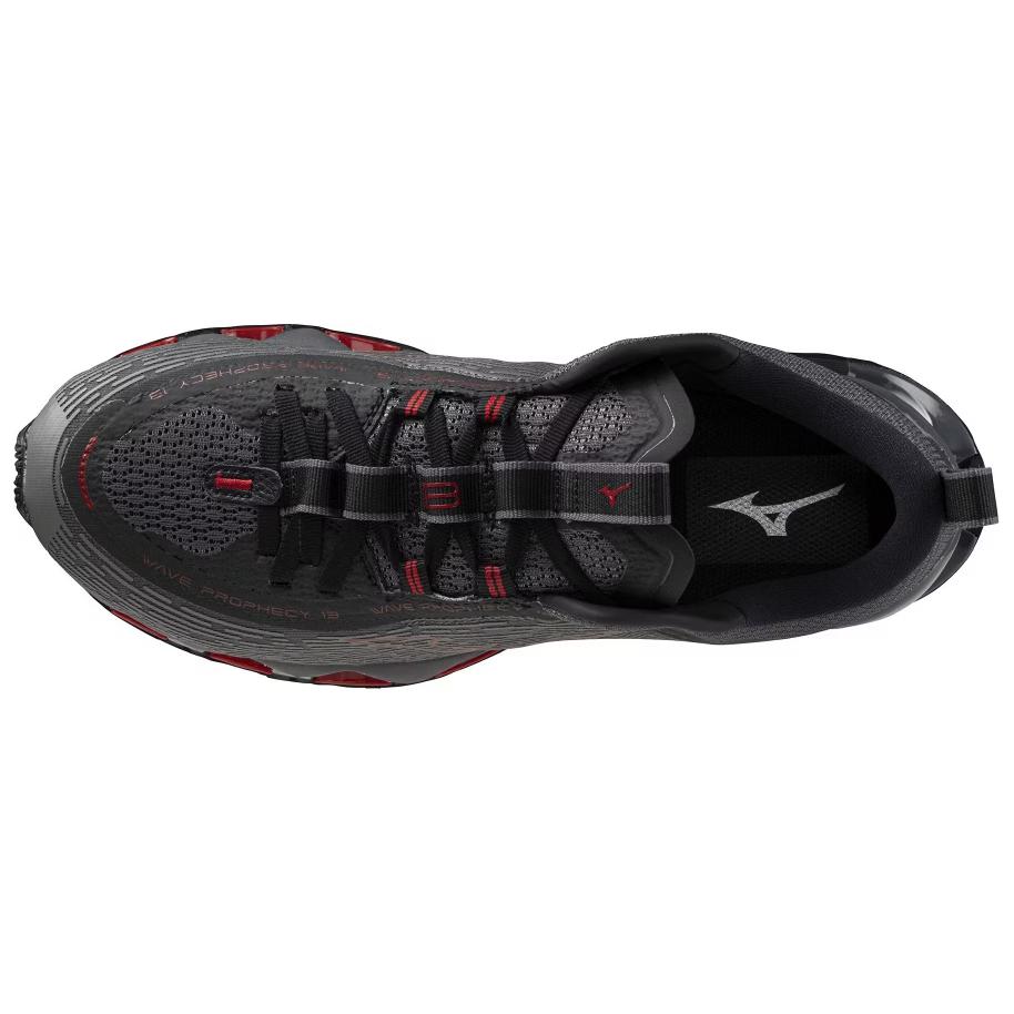 Wave Prophecy Mizuno 13 ‘Dark Grey Red’