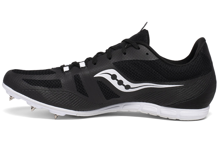Saucony Mesh Cushioning Lightweight Abrasion Resistant Slip Resistant Low top Running Shoes Men’s Black White