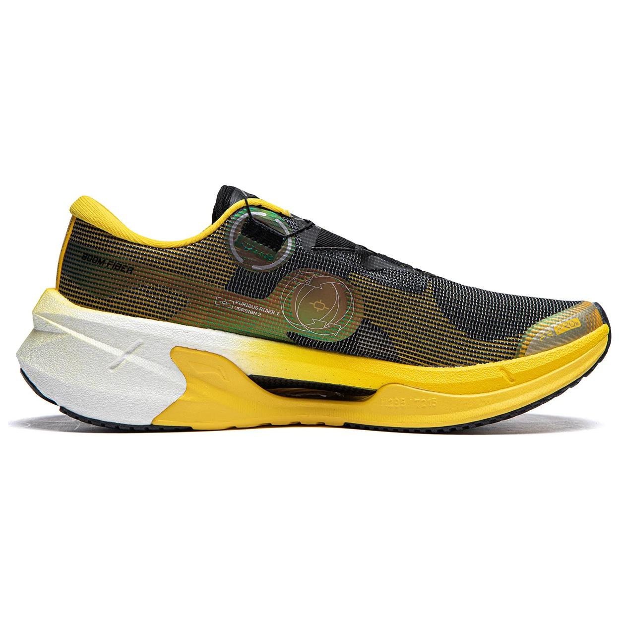 Li Ning Furious Rider 7.0 PRO V2 Running Shoes Men’s Low Top Black/Lemon