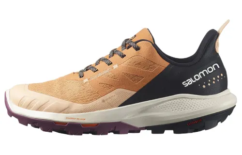 SALOMON Gore Tex Outdoor Shoes Women's Low Top Apricot/Black